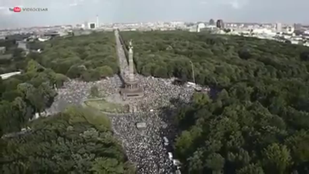 8월 29일 베를린에서의 플랜데믹 반대 시위