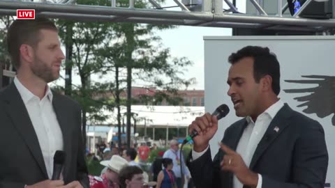 Benny Johnson Interviews Eric Trump at Vivek Ramaswamy at the RNC