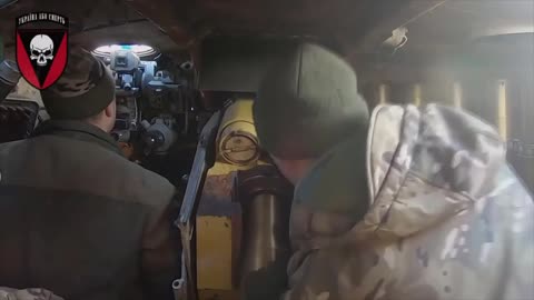 Footage from the Crew of a Ukrainian Heavy Gun