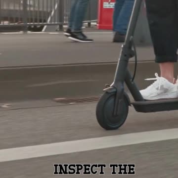 Inspect the scooter's frame for any signs of damage.