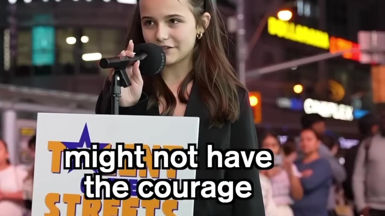 She's only 12 and she has the confidence to do a runway walk