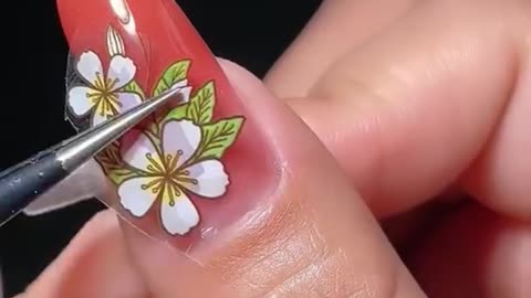 Summer Flower Polygel Nail Extension - Polygel Nail Extension Tutorial - NailArtistKim