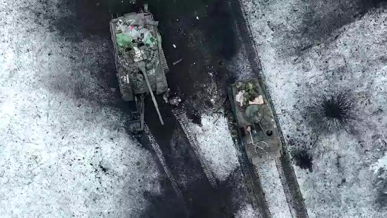 Dropping Bombs On Russian Tank Crew