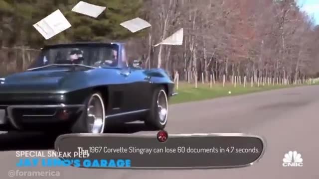 Fun Corvette fact: The 1967 Stingray can lose 60 classified documents in 4.7 seconds