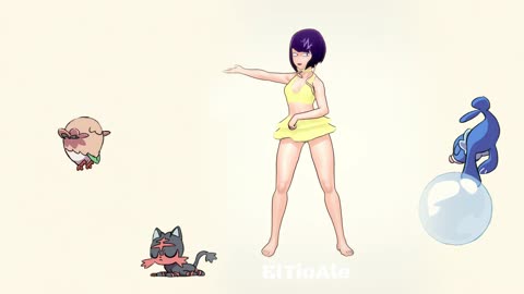 Kyoka Jiro Bikini My hero Academia Pokémon dancing POKÉDANCE #mmd #Kyoka #Jiro #bnha #mha