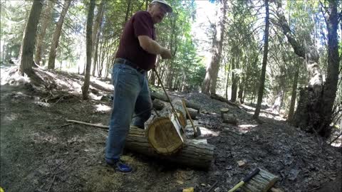 Some skills of log cutting in cotton hut