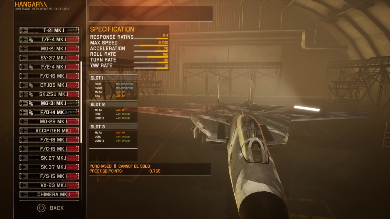 Project Wingman Conquest Mode, Mission 11, Normal, 0.5x alert modifier