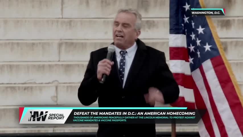 Robert F Kennedy Jr. Speech to Defeat the Mandates DC (1/23/22)