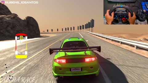 580HP Mitsubishi Eclipse Brian's Car | Fast and Furious 2 | Assetto Corsa on G29