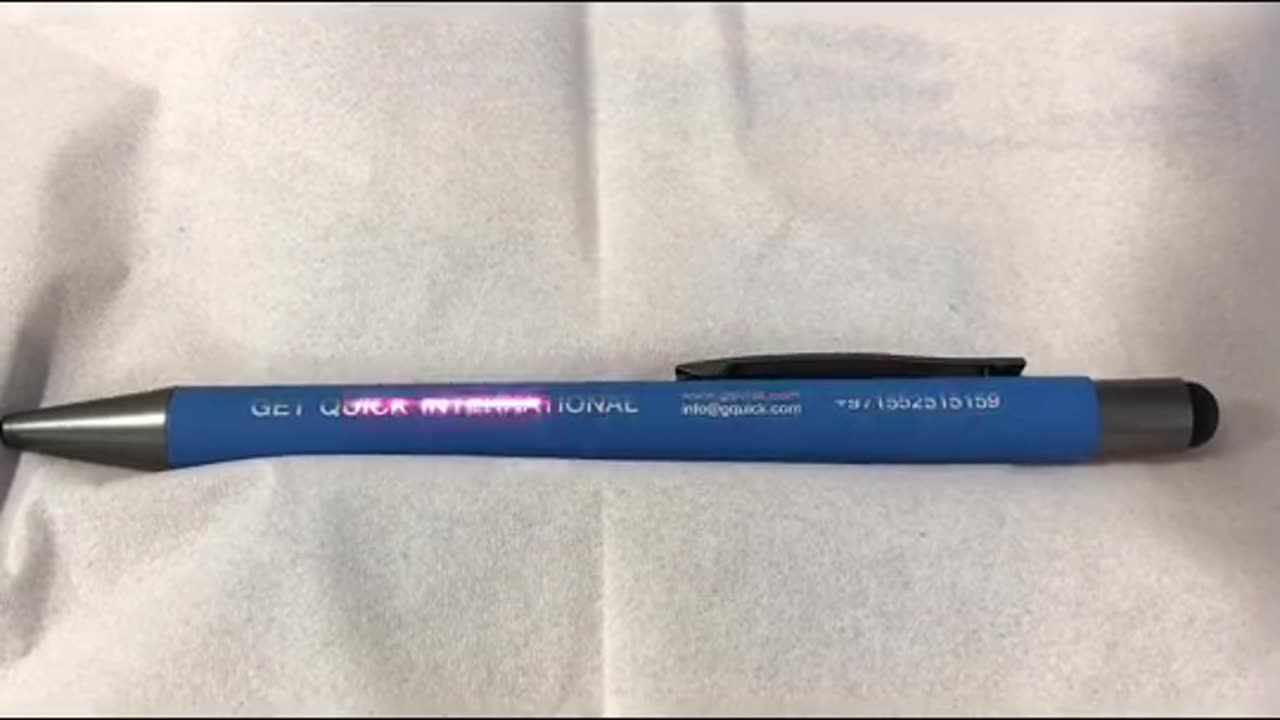 laser marking on pen