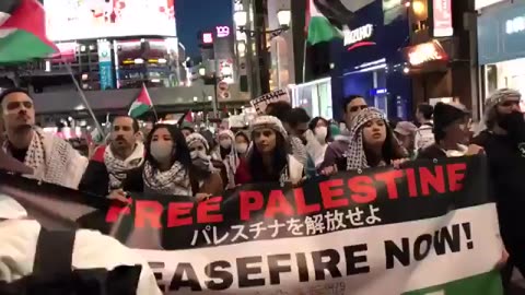 TOKYO JAPAN STANDS WITH PALESTINE 🇯🇵