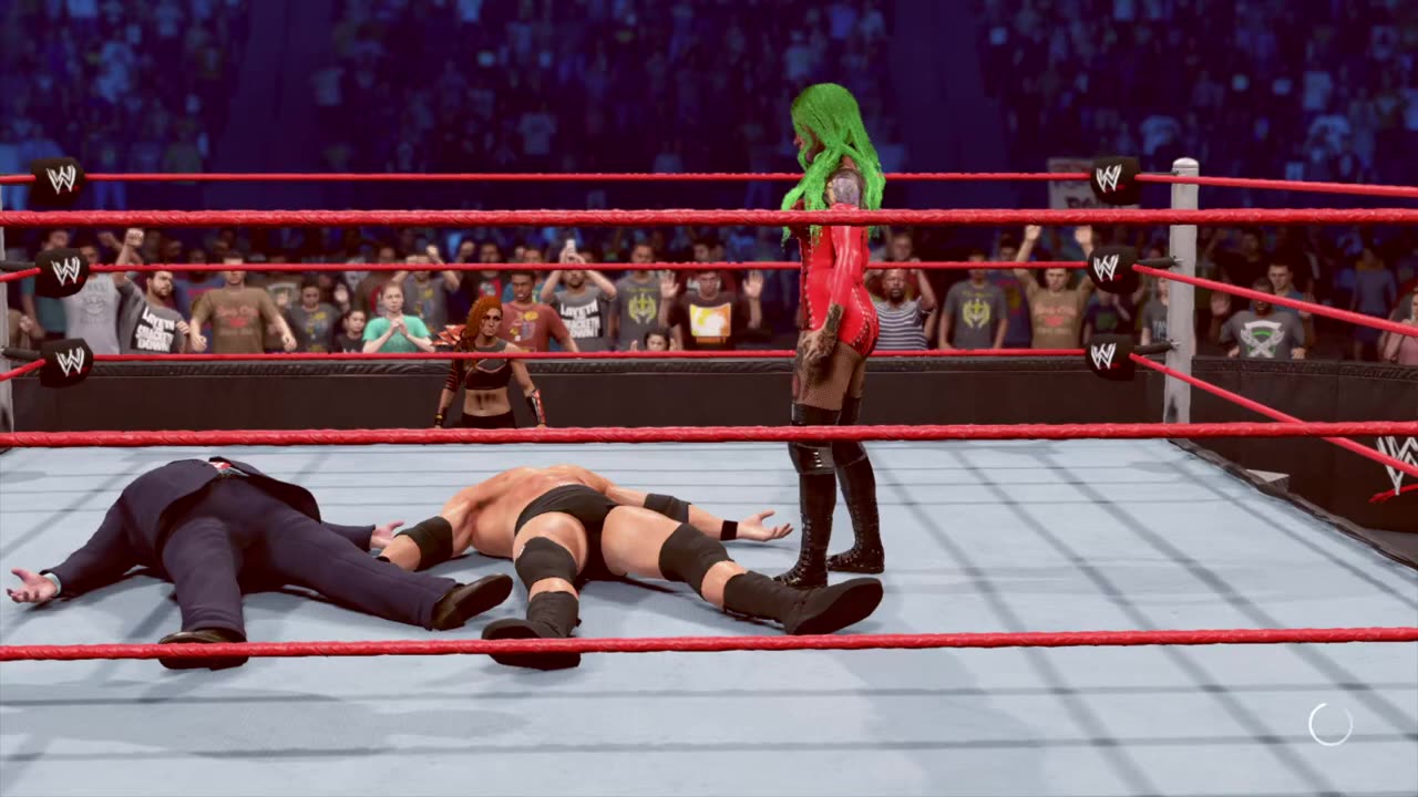 WWE 2k22_ Shotzi vs Brock Lesnar _intergender _wrestling