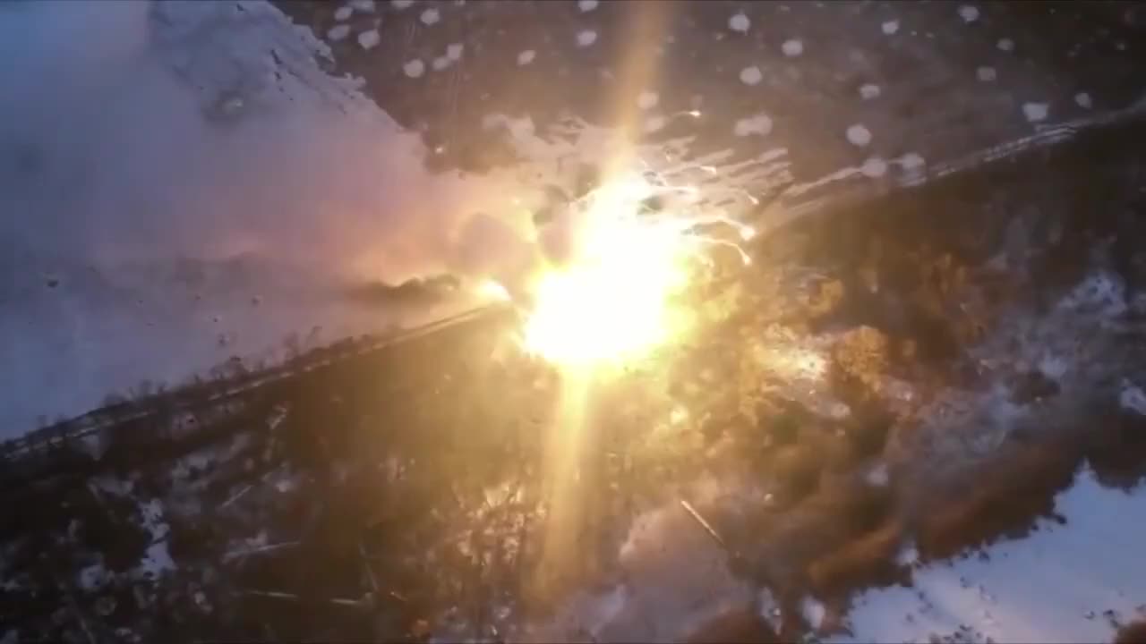Massive Detonation of a Russian Air Defense Battery