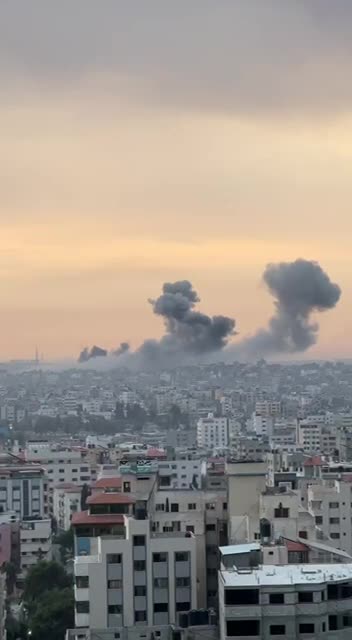 Isreali strike in Shejaeya neighborhood in Gaza