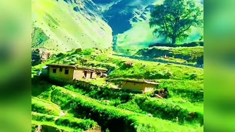 Beautiful Green Hills View of Naran Kaghan KPK Pakistan