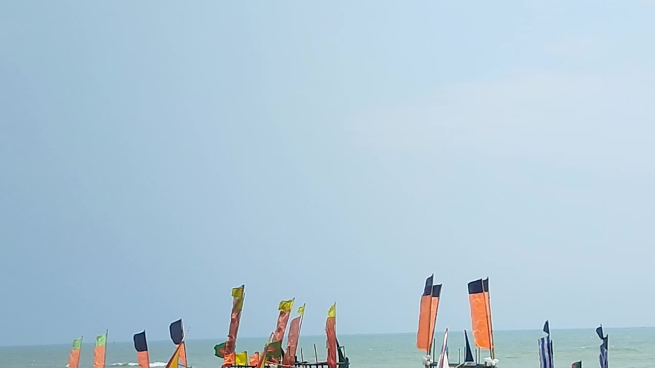 Sea Beach with boat