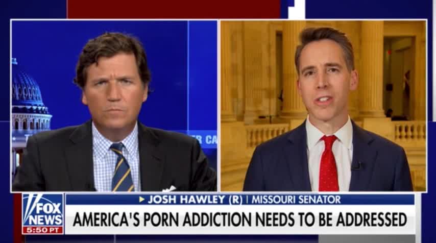 Senator Josh Hawley Calls on Young Men to 'Log off the Porn' and Ask a Real Woman Out