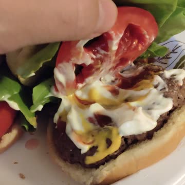 Eating Kroger Hamburger Patties, Dbn, MI, 10/31/23