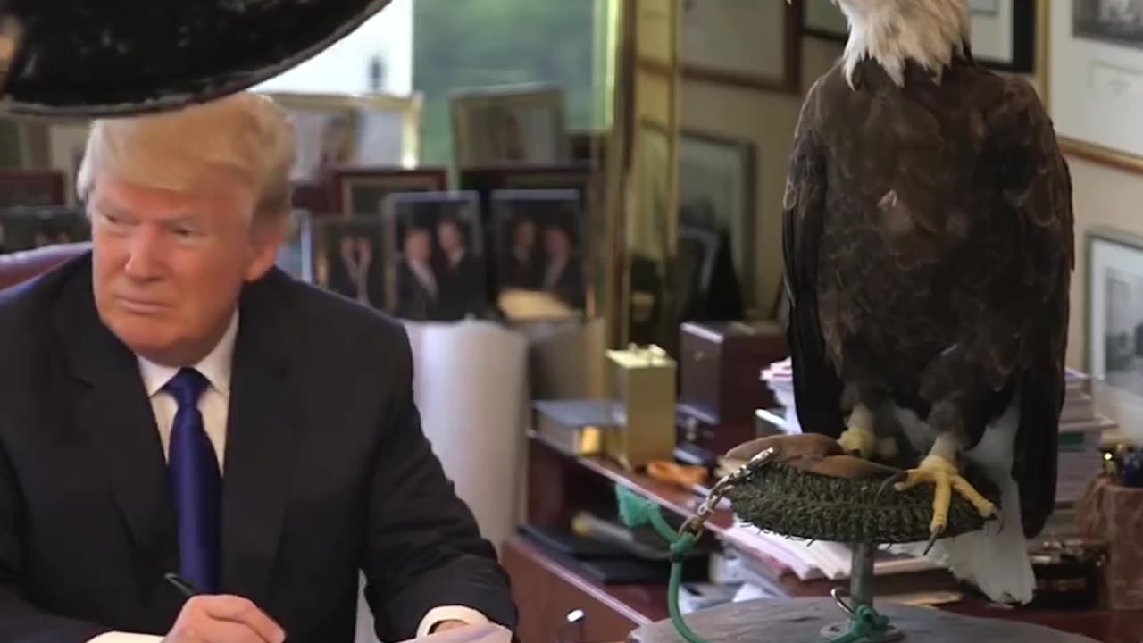 ICYMI: President Trump does a photo shoot with a Bald Eagle