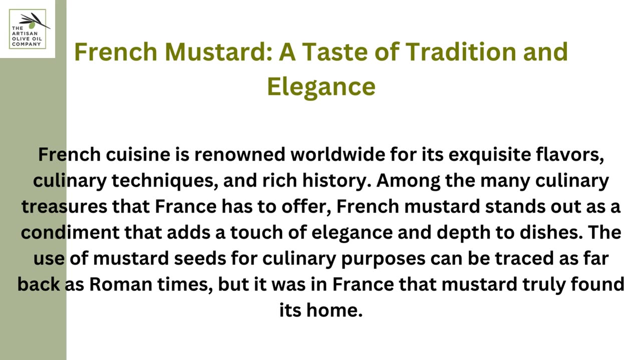 Exploring the Delightful World of French Mustard: A Culinary Adventure