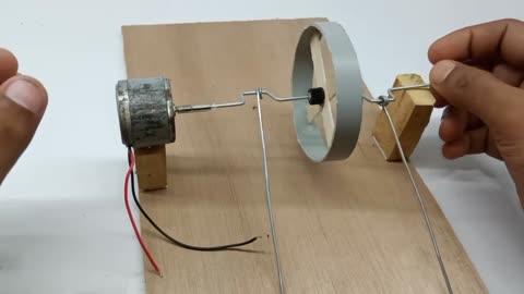 How to make free energy with small DC motor