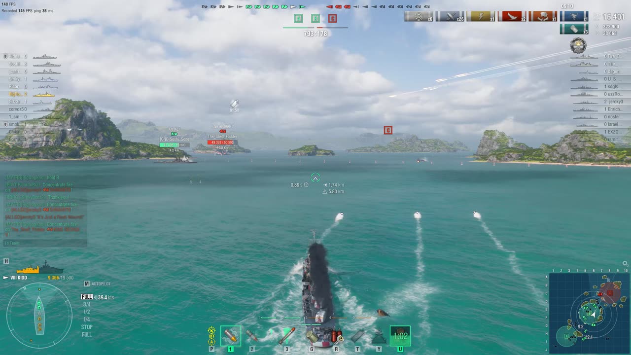 World of Warships in the Kidd