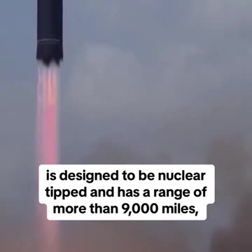 North Korea launched an intercontinental ballistic missile into the Sea of Japan overnight.