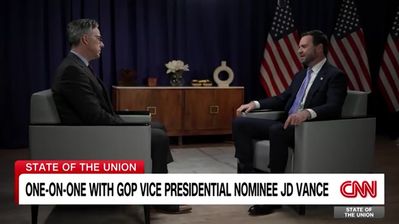 news Jake Tapper and JD Vance spar over John Kelly. Watch the full interview here