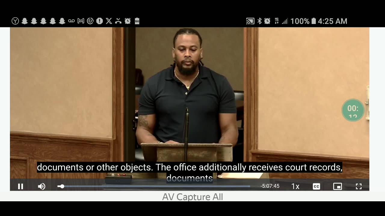 Courtland Lindsay presentation to Smith County Commissioners Court via Text to Voice Transcription