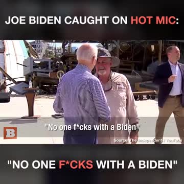 Joe Biden Caught on HOT MIC No One Fcks with a Biden