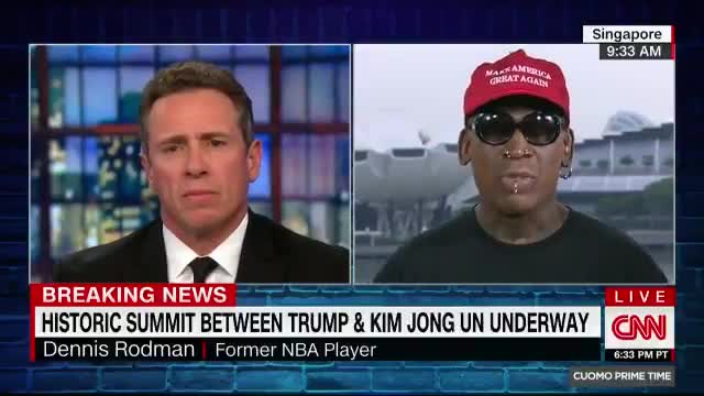 Weeping Dennis Rodman praises Trump, disses Obama over North Korea