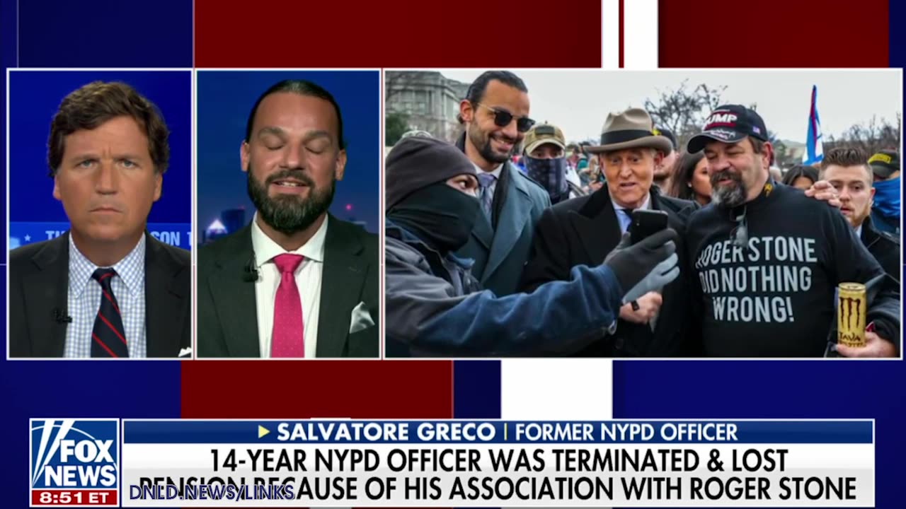 Tucker Carlson: NYPD Officer Fired For Being Friends With Roger Stone