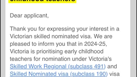 Victoria Needs Early Childhood Teachers! | 5,000 Visa Nominations for 2024-25