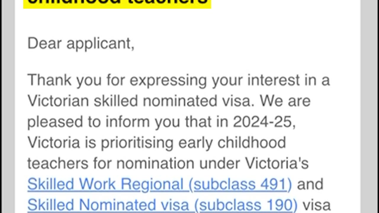 Victoria Needs Early Childhood Teachers! | 5,000 Visa Nominations for 2024-25