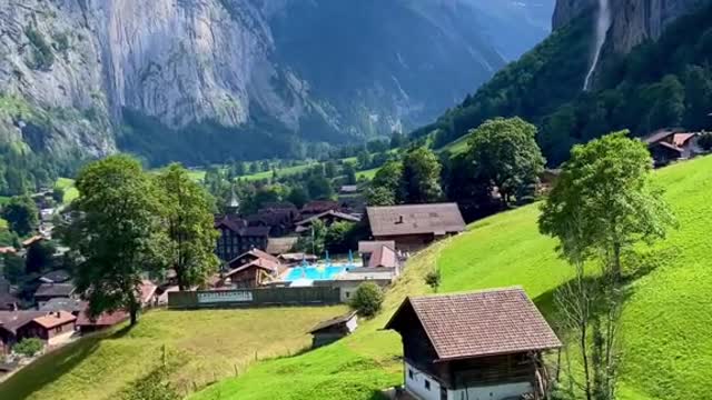 Lauterbrunnen Cable Car View 😍