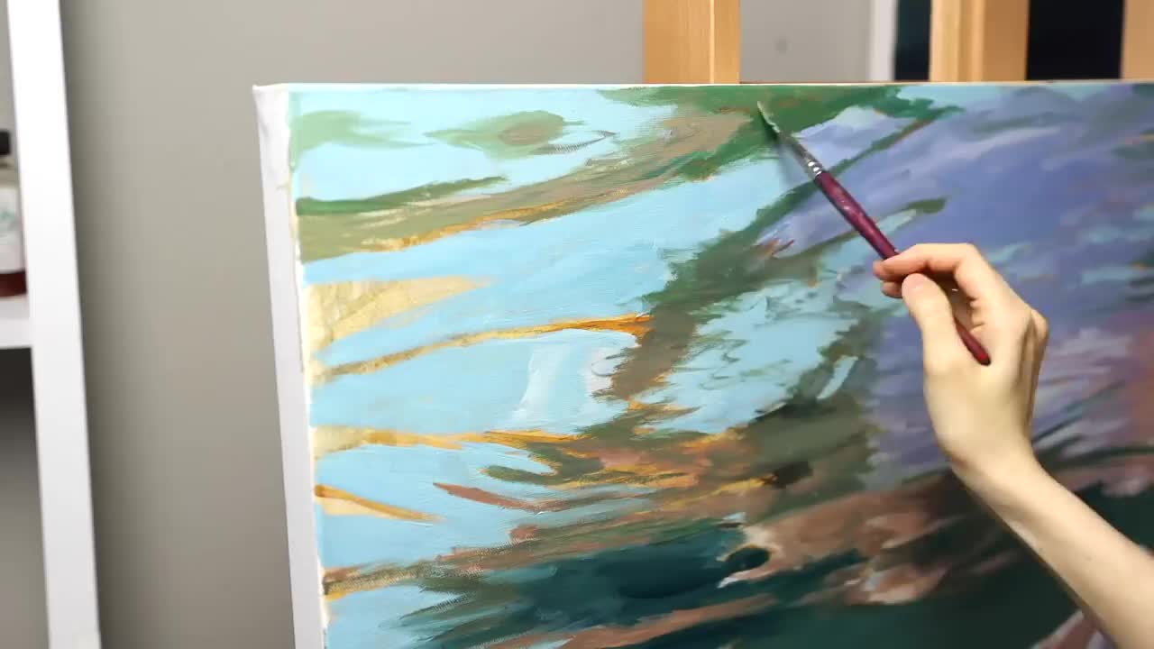 I painted myself underwater (it took 4 months) | Oil Painting Time Lapse | Realistic Water
