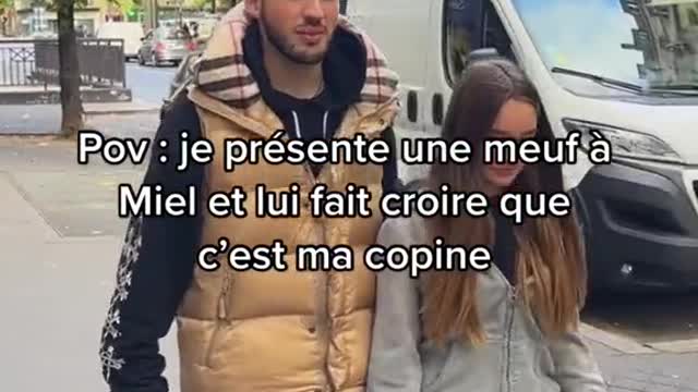 La reaction de Miel quand je lui ai dis qu’Hanae c’etait ma meuf 😂😂 #drole #meuf