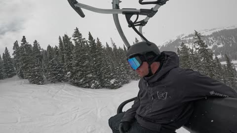 Ollie and EK and Loveland for snowy powder day