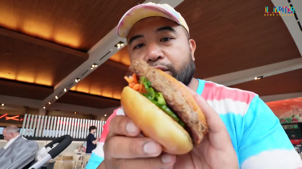 Banh Mi Burger at Disney Epcot Connections Eatery. I was quite surprised...