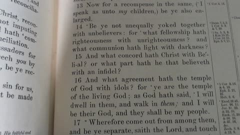 Holy means set apart