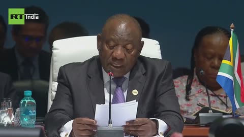 Ramaphosa: BRICS in favor of fair & multipolar world - Financial institutions being weaponized