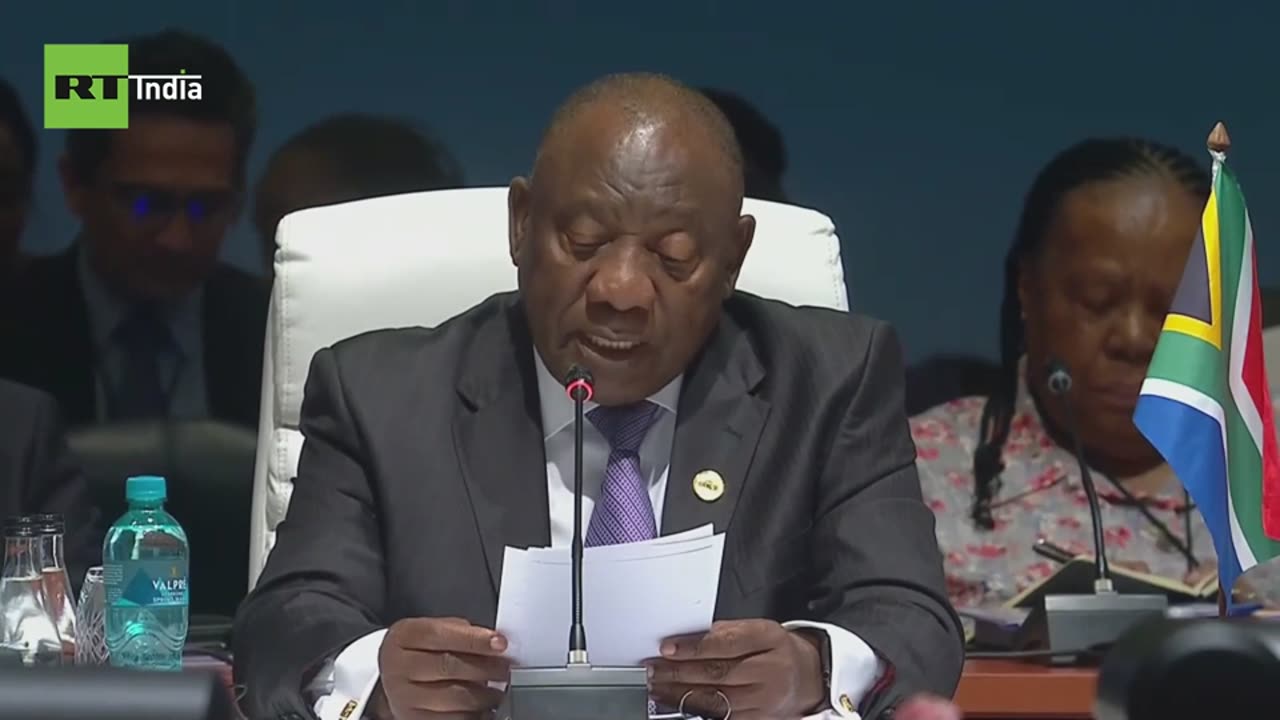 Ramaphosa: BRICS in favor of fair & multipolar world - Financial institutions being weaponized