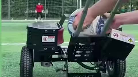 The cannon can fire the ball at over 150kph (93mph) 😳⚽️