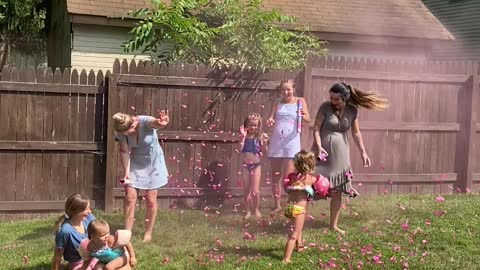 Gender Reveal Confetti Cannon Mishap