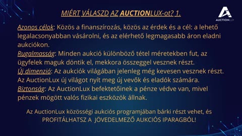 AuctionLux rövid bemutató!