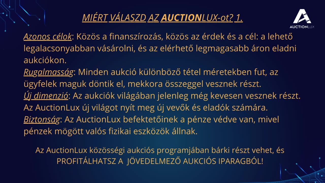 AuctionLux rövid bemutató!