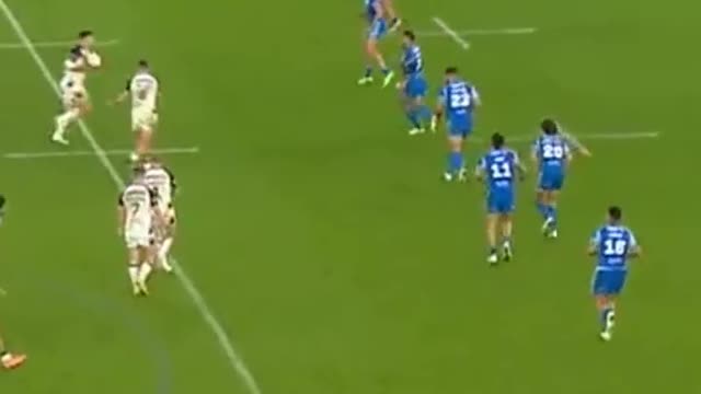 Samoa intercept try. Rugby League World Cup 2022.