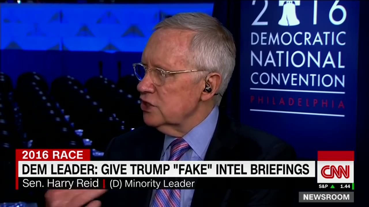 Former Majority Leader Harry Reid: Give Trump Fake Intel Briefings