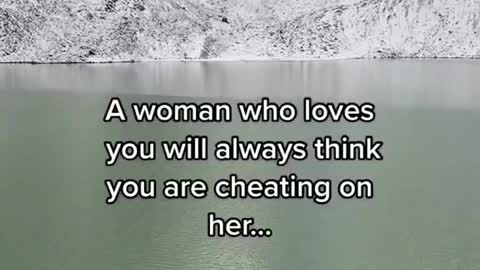 Women who think their man will cheat are jealous other women see what they see