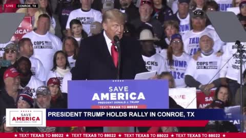 President Trump Rally in Conroe Texas, Full Speech -29 Jan. 2022